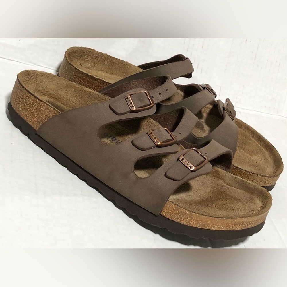 Birkenstock Brown Triple Strap Sandals